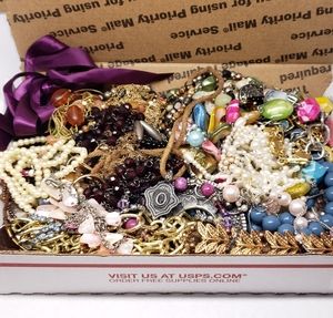 2+ lb. Vintage to Now Mixed Craft/Wearable Jewelry Lot.